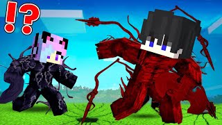 😱 CARNAGE Speedrunner vs VENOM Hunter in Minecraft [upl. by Attenyw]