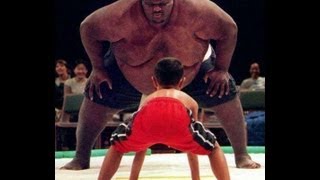 Hilarious 700 lb Sumo Wrestler vs little MMA fighter [upl. by Sackville]