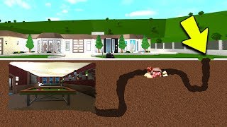 I DUG A SECRET TUNNEL INTO HIS BLOXBURG MANSION Roblox [upl. by Gretel]