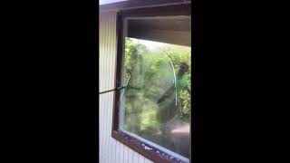 Window Cleaning with Unger Zero Degree squeegee [upl. by Oriane]