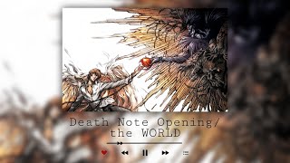 Death Note Opening Song  the WORLD  Nightmare  1 Hour Chill [upl. by Angi]