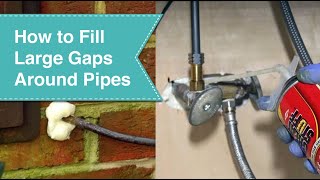 How to Fill Gaps around Pipes [upl. by Merton]