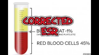 how to calculate corrected esr [upl. by Tarabar127]