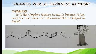 LESSON THINNESS AND THICKNESS IN MUSIC [upl. by Ashil]