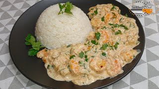 Crevettes Sautées à la crème [upl. by Zeb386]