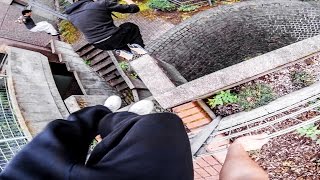 PARKOUR vs SECURITY  Real Chase Situation  GoPro HERO3 [upl. by Ahsinnek]