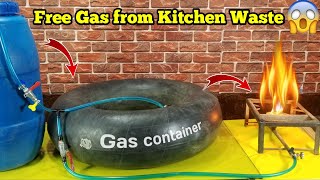 How To Make Free Gas from Fruit And Vegetables waste  Bio gas plant [upl. by Gula]