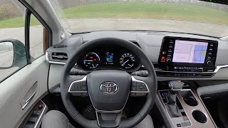 2021 Toyota Sienna XLE AWD Hybrid  POV First Impressions [upl. by Enelhtak]