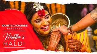 Stunning Haldi Ceremony Video of Punjabi Bride  Destination Wedding Pushkar by I Dont Say Cheese [upl. by Orelee689]