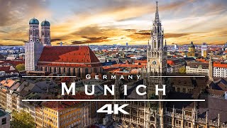 Munich Germany 🇩🇪  by drone 4K [upl. by Htebizile474]