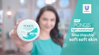 PONDS Light Moisturiser  bina chip chip soft skin [upl. by Wengert190]