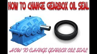 HOW TO CHANGE GEARBOX OIL SEAL [upl. by Lim831]