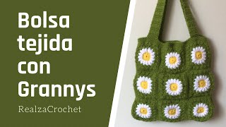 🌸SORPRESA Aprende como tejer un Bolso con GRANNYS a Crochet [upl. by Bendix947]