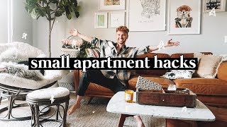 10 SMALL APARTMENT DECORATING TIPS  HACKS  Lone Fox [upl. by Ainimreh]