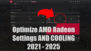 How to Optimize AMD Radeon Settings For GAMING amp COOLING 57 °C  67° Celsius 2021 GAMING [upl. by Merton]