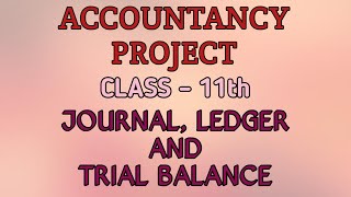 Accountancy Project  Class11  Journal Ledger and Trial Balance [upl. by Lleihsad]