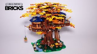 Lego Ideas 21318 Treehouse Speed Build [upl. by Feldman]