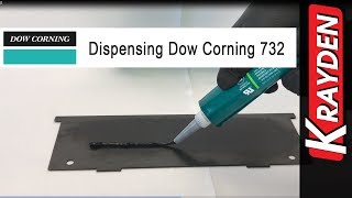 Dowsil 732 Silicone Sealant Manually Dispensed [upl. by Yekcaj]