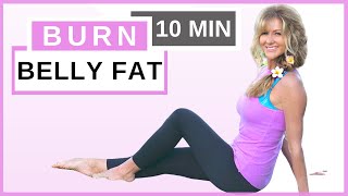 10 Minute Ab Workout For Women Over 50  Reduce Belly Fat Fast  Fabulous50s [upl. by Plumbo]