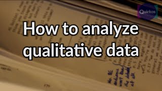 How to Analyze Qualitative Data [upl. by Duester735]