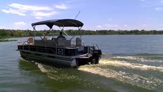 Electric Outboard on Misty Harbor Pontoon  Elco EP20 [upl. by Sharla]