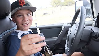 12 YEAR OLD DRIVING FOR THE FIRST TIME [upl. by Easter]