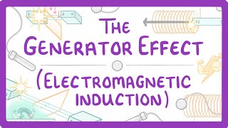 GCSE Physics  Generator Effect  Electromagnetic Induction 81 [upl. by Doowrehs535]