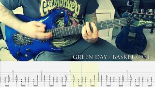 GREEN DAY  Basket Case GUITAR COVER  TAB [upl. by Nyrehtac]