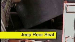 Removing the back seat of a Jeep Wrangler TJ [upl. by Enidan]