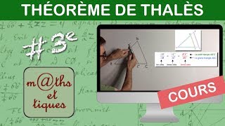 LE COURS  Théorème de Thalès  Troisième [upl. by Schlessel]