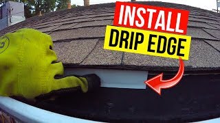 How To Properly Install Drip Edge on your Roof Jonny DIY [upl. by Allin]