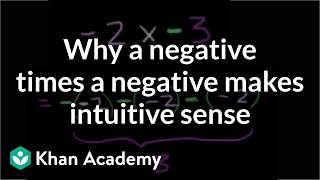 Why a negative times a negative makes intuitive sense  PreAlgebra  Khan Academy [upl. by Arac]