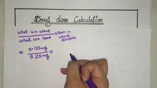 Adult Drug Dose Calculation  Made Easy  Part 1 [upl. by Lj779]