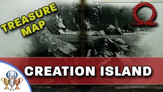 God of War Treasure Map  Creation Island  Map and Dig Spot Locations [upl. by Aratehs]