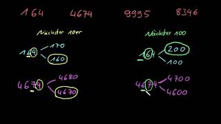 Zahlen runden auf 10er und 100er [upl. by Ecnesse26]