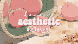 kawaii aesthetic usernames  soft username 🍑 [upl. by Stanway348]