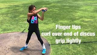 How to throw discus Kids Tutorial [upl. by Casabonne]