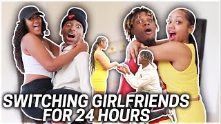 SWITCHING GIRLFRIENDS FOR 24 HOURS WITH FUNNYMIKE amp JALIYAH [upl. by Vaios]