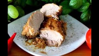 Polędwiczki wieprzowe pieczone szybkie i smaczne  Pork tenderloin recipe  MajkelGotuje [upl. by Ralyat57]