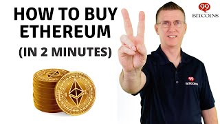 How to Buy Ethereum in 2 minutes  2024 Updated [upl. by Nodlehs]