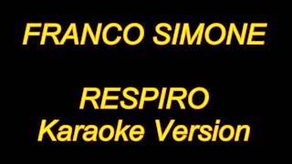 Franco Simone  Respiro Karaoke Lyrics NUEVO [upl. by Atnomed]