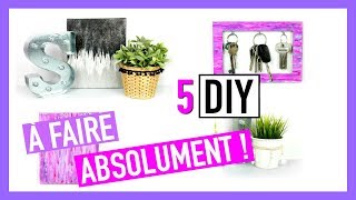 5 DIY à Faire ABSOLUMENT  Deco Chambre Facile [upl. by Mcmahon]