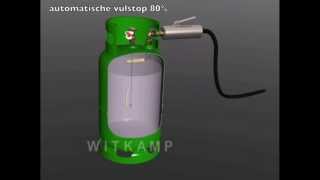 LPG cylinder filling lpg Gasflasche Tanken [upl. by Martinic589]