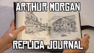 RDR2 Arthur Morgan handdrawn replica journal [upl. by Grider731]