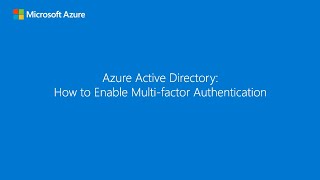 How to configure and enforce multifactor authentication in your tenant [upl. by Ayekan]