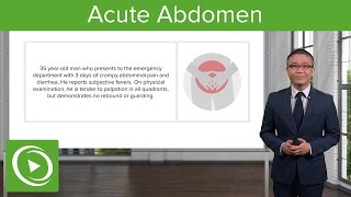 Acute Abdomen General Principles – General Surgery  Lecturio [upl. by Novets]