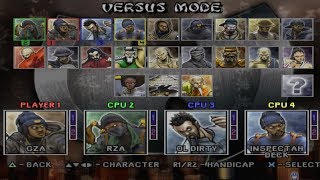 WuTang Shaolin Style All Characters PS1 [upl. by Ladd343]