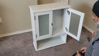 Install Bathroom Cabinet Adding more space for bathroom  Simple DIY Project [upl. by Lladnik]