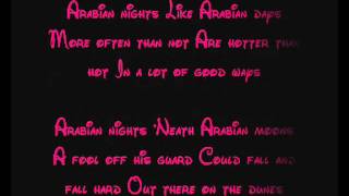 Arabian Nights  Aladdin Lyrics [upl. by Myke53]