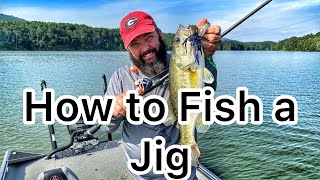 How to Catch a Bass on a Jig  Bass Fishing [upl. by Mortie]